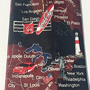 NWOT Coca Cola United States Road Map Mens Tie